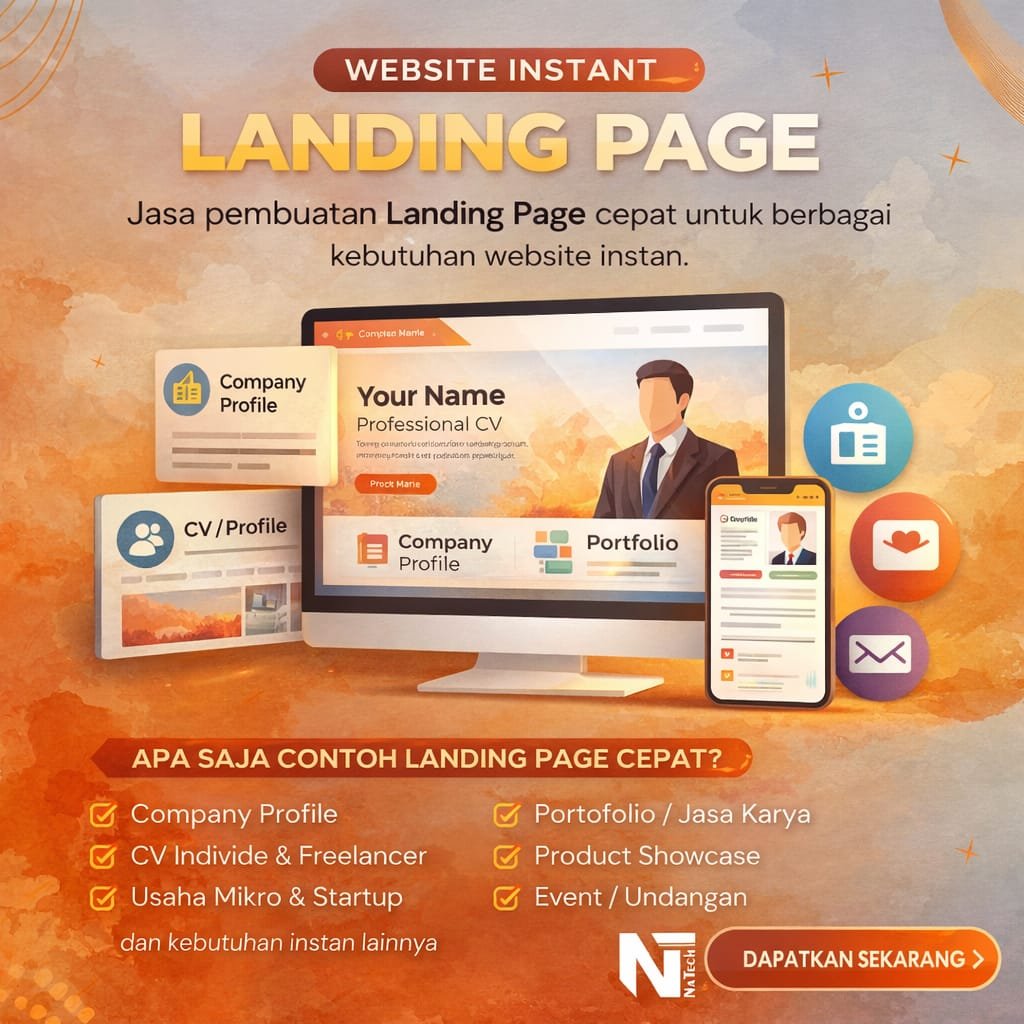 Instan Web - Landing page